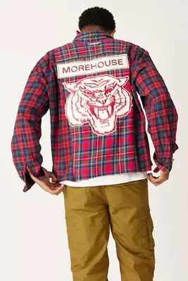 UO Summer Class ’22 Urban Renewal Remade Morehouse College Flannel Shirt