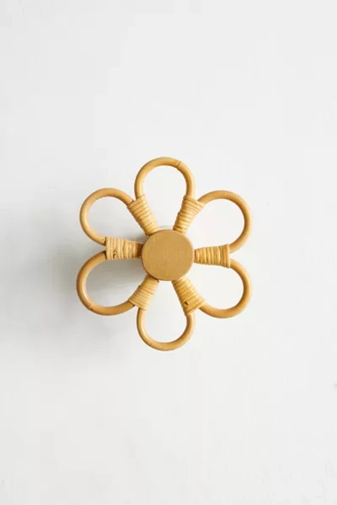 Daisy Rattan Wall Hook