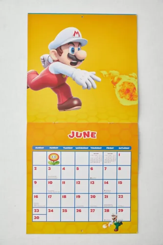 Super Mario Bros 2024 Wall Calendar