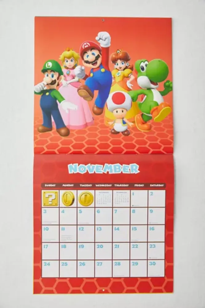 Super Mario Bros 2024 Wall Calendar