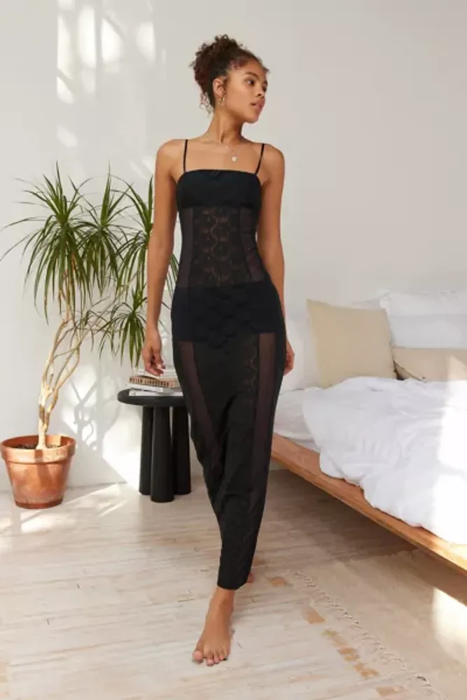 Out From Under Genevieve Sheer Lace Maxi Dress