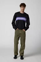 UO Shimmer Stripe Crew Neck Pullover Sweater