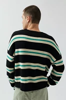 UO Shimmer Stripe Crew Neck Sweater