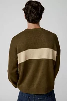 UO Shimmer Stripe Crew Neck Pullover Sweater