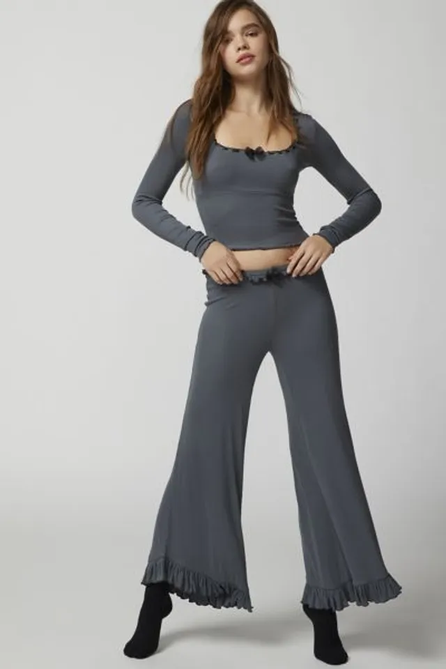 Side Slit Wide Leg Pant - The Cove Boutique