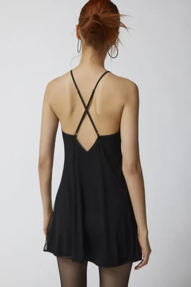 Urban Outfitters Thistle & Spire Medusa Embroidered Slip Dress