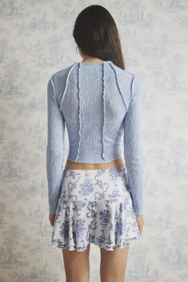 Kimchi Blue Quinn Lace Short Sleeve Top  Urban Outfitters Australia -  Clothing, Music, Home & Accessories