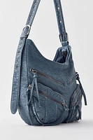 Silence + Noise Utility Zip Washed Shoulder Bag