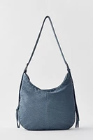 Silence + Noise Utility Zip Washed Shoulder Bag