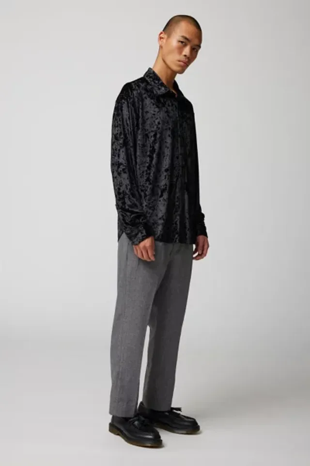 Urban Outfitters UO Festive Velvet Dress Shirt