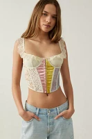 Out From Under Homespun Lace Colorblock Corset