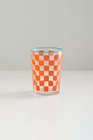 Checkered Juice Glass