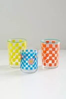 Checkered Juice Glass