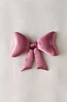 Big Bow Satin Throw Pillow