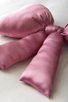 Big Bow Satin Throw Pillow