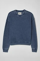 BDG Bonfire Boxy Burnout Crew Neck Sweatshirt