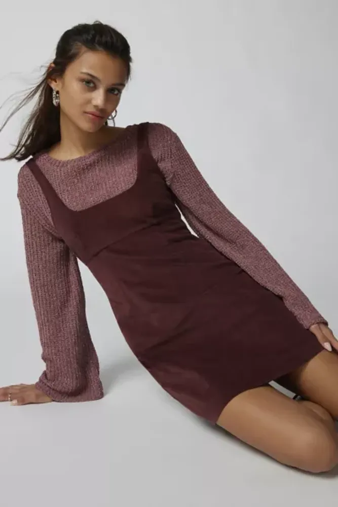 Urban Outfitters UO Lily Corduroy Empire Mini Dress