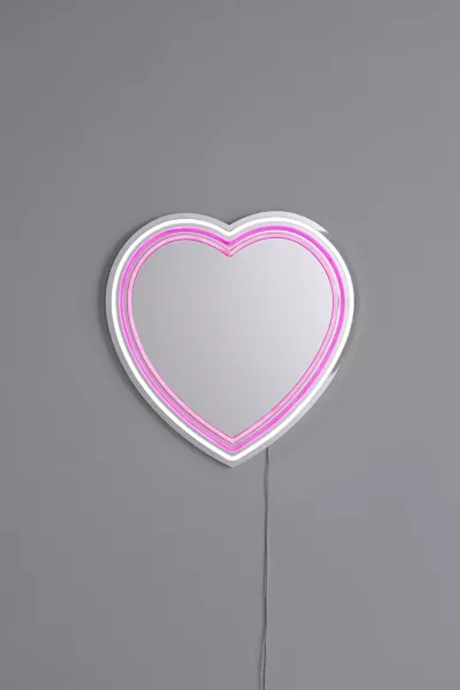 Heart LED Wall Mirror