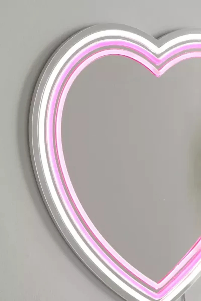 Heart LED Wall Mirror