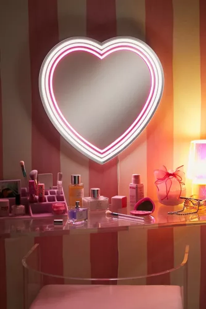 Heart LED Wall Mirror