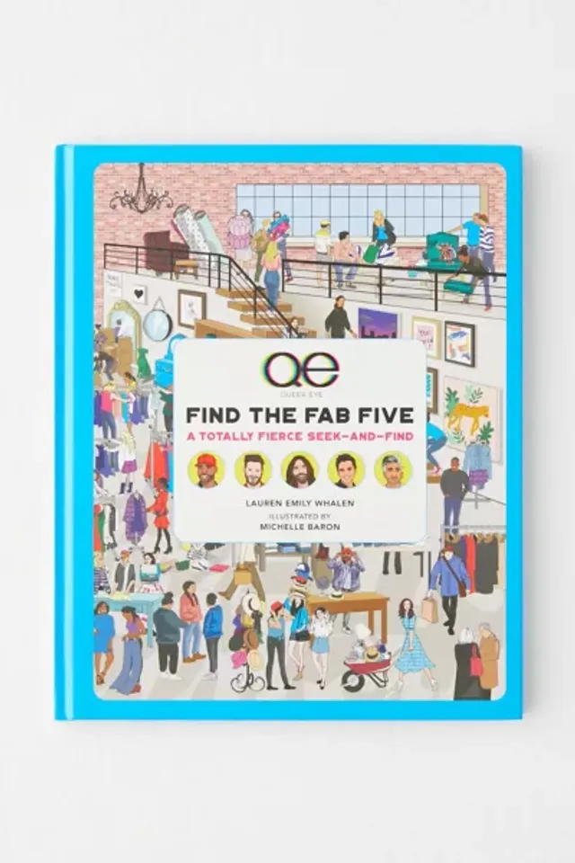 Urban Outfitters Queer Eye: Find The Fab Five: A Totally Fierce Seek-And- Find By Lauren Emily Whalen