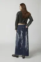 Urban Renewal Remade Silver Paint Midi Skirt