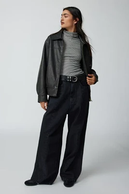 Neon Denim Leroy Wide-Leg Jean - Washed Black