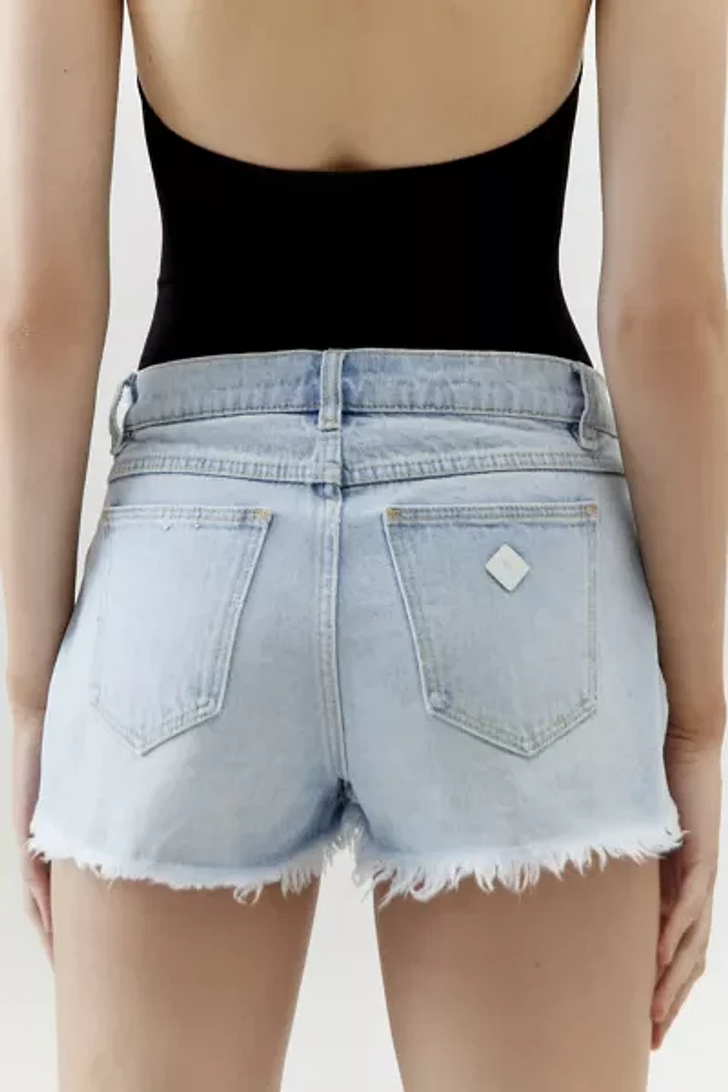 Abrand 99 Low-Rise Denim Micro Short