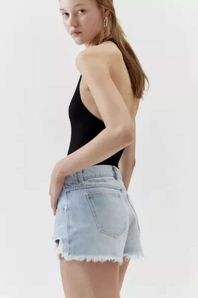 Abrand 99 Low-Rise Denim Micro Short