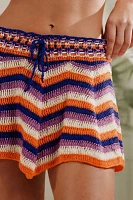 Agua Bendita Teresa Crochet Mini Skirt