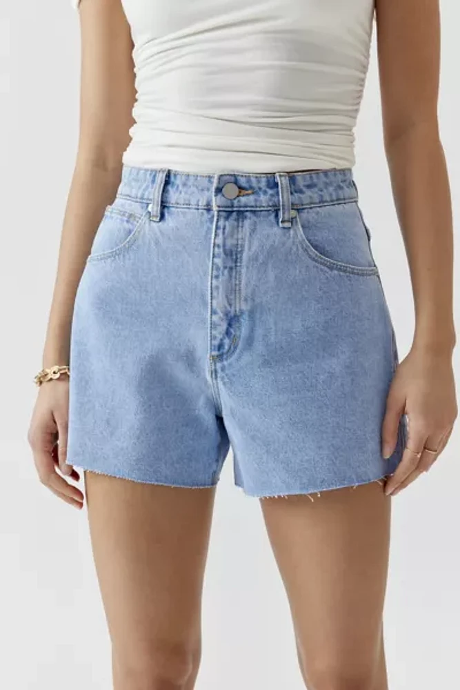 Abrand Venice High-Waisted Denim Short