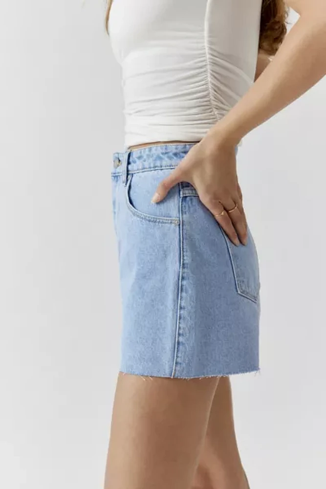 Abrand Venice High-Waisted Denim Short