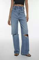 Abrand A 94 High And Wide Slit Knee Jean