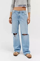 Abrand 99 Baggy Ripped Low-Rise Jean