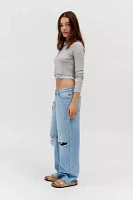 Abrand 99 Baggy Ripped Low-Rise Jean