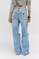 Abrand 99 Baggy Ripped Low-Rise Jean