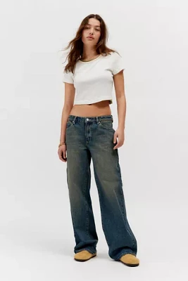 Abrand 99 Baggy Distressed Low-Rise Jean