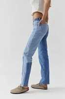 Abrand 99 Low Straight Patched Jean