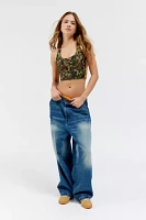 The Upside Basecamp Margo Camo Cropped Top