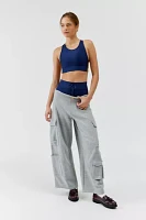 The Upside Oxford Nora Cropped Top