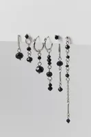 Delicate Beaded Mismatched Earring Set