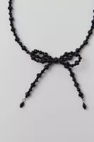 Beaded Bow Necklace