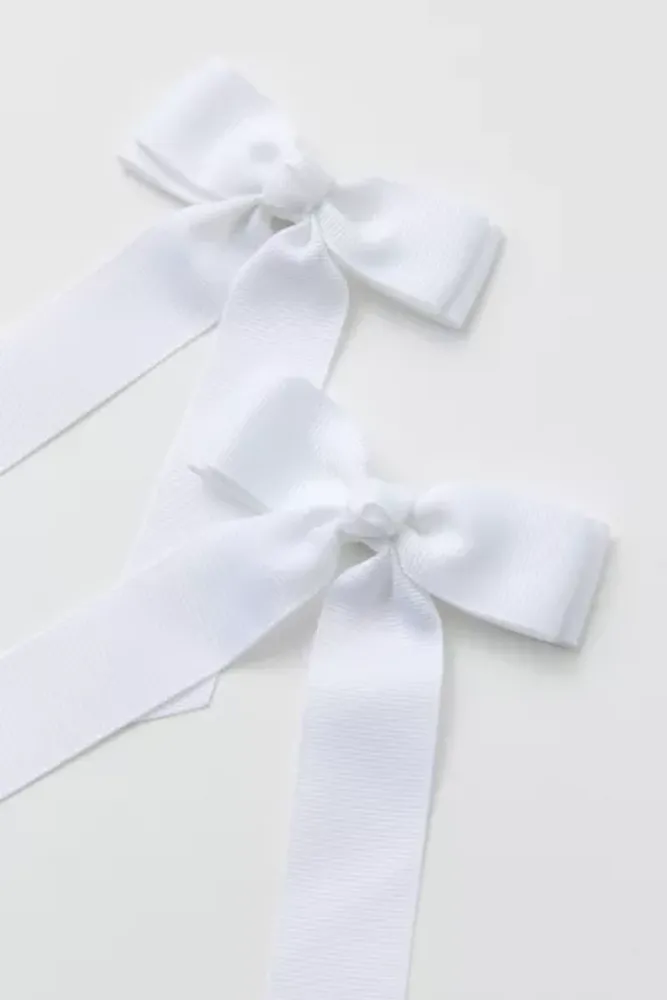 Mini Grosgrain Ribbon Hair Bow Clip Set