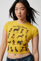 Your Best Friend Dog Breeds Cropped Baby Tee