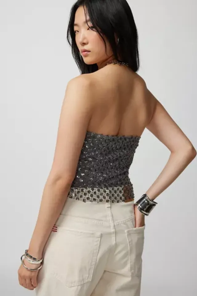 Urban Outfitters UO Eden Sequin Tube Top