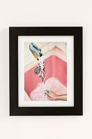 PrettyPainter Vintage Pink Bathroom Art Print