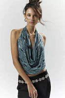 Silence + Noise Olivia Cowl Neck Halter Sweater