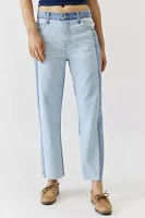 Pistola Bobbi Two-Tone Straight Leg Ankle Jean