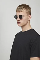 Tommy Half Frame Round Sunglasses