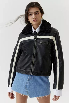 UO Mavis Faux Leather Jacket